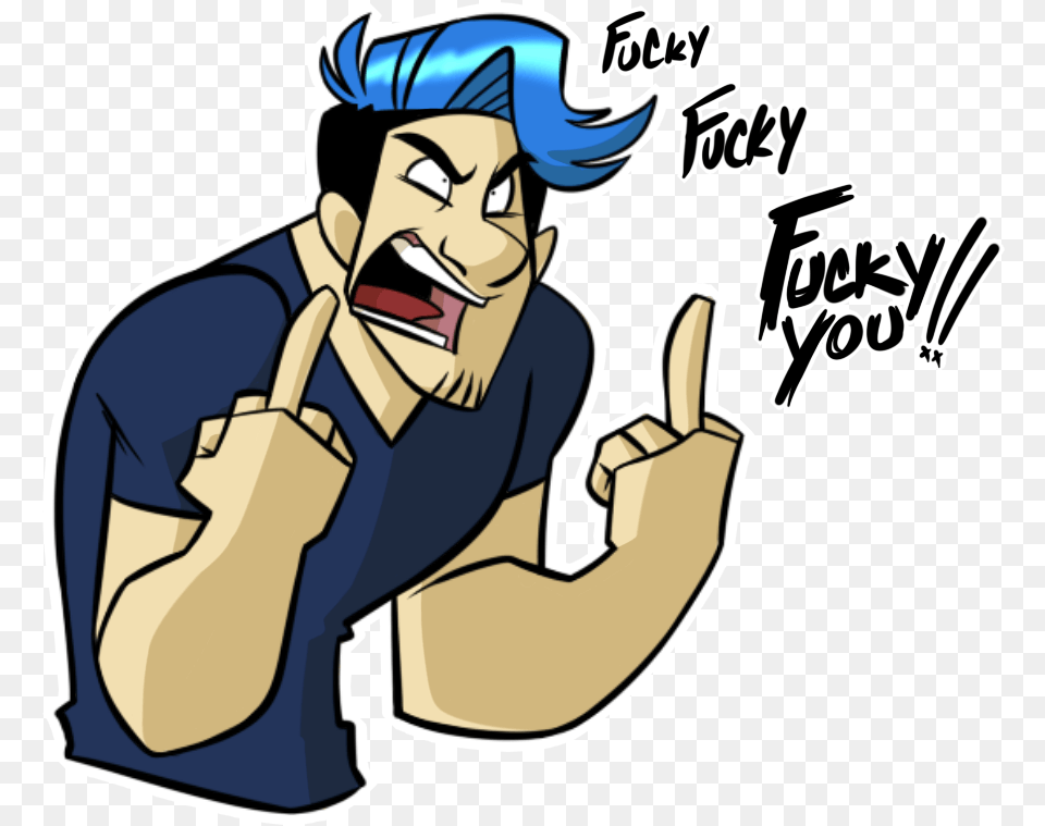 Rage Quit Cliparts Markiplier Middle Finger, Book, Comics, Publication, Adult Free Transparent Png