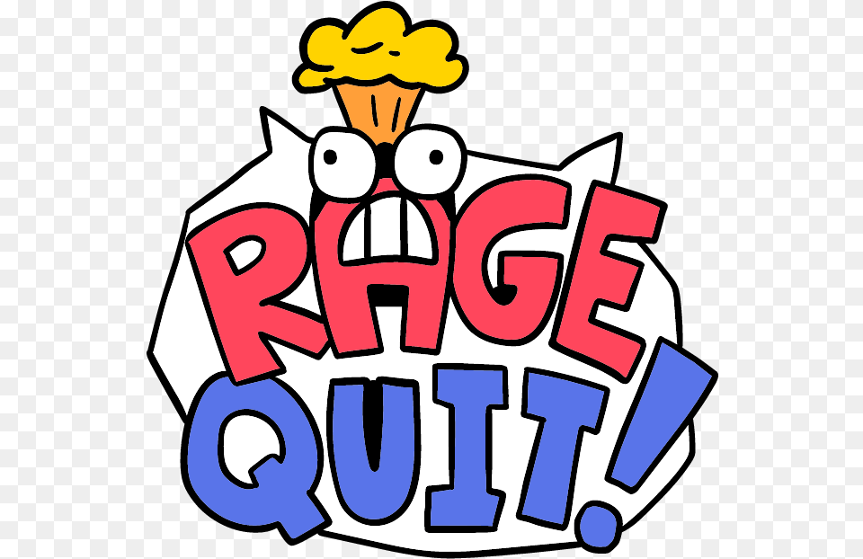 Rage Quit Comic Red Bull Gaming Rage Quit Logo, Text, Cream, Dessert, Food Png