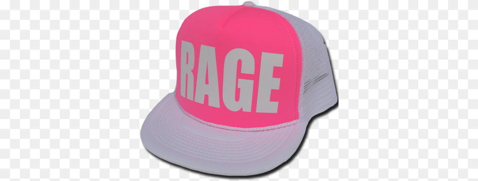 Rage White Pink For Baseball, Baseball Cap, Cap, Clothing, Hat Free Transparent Png
