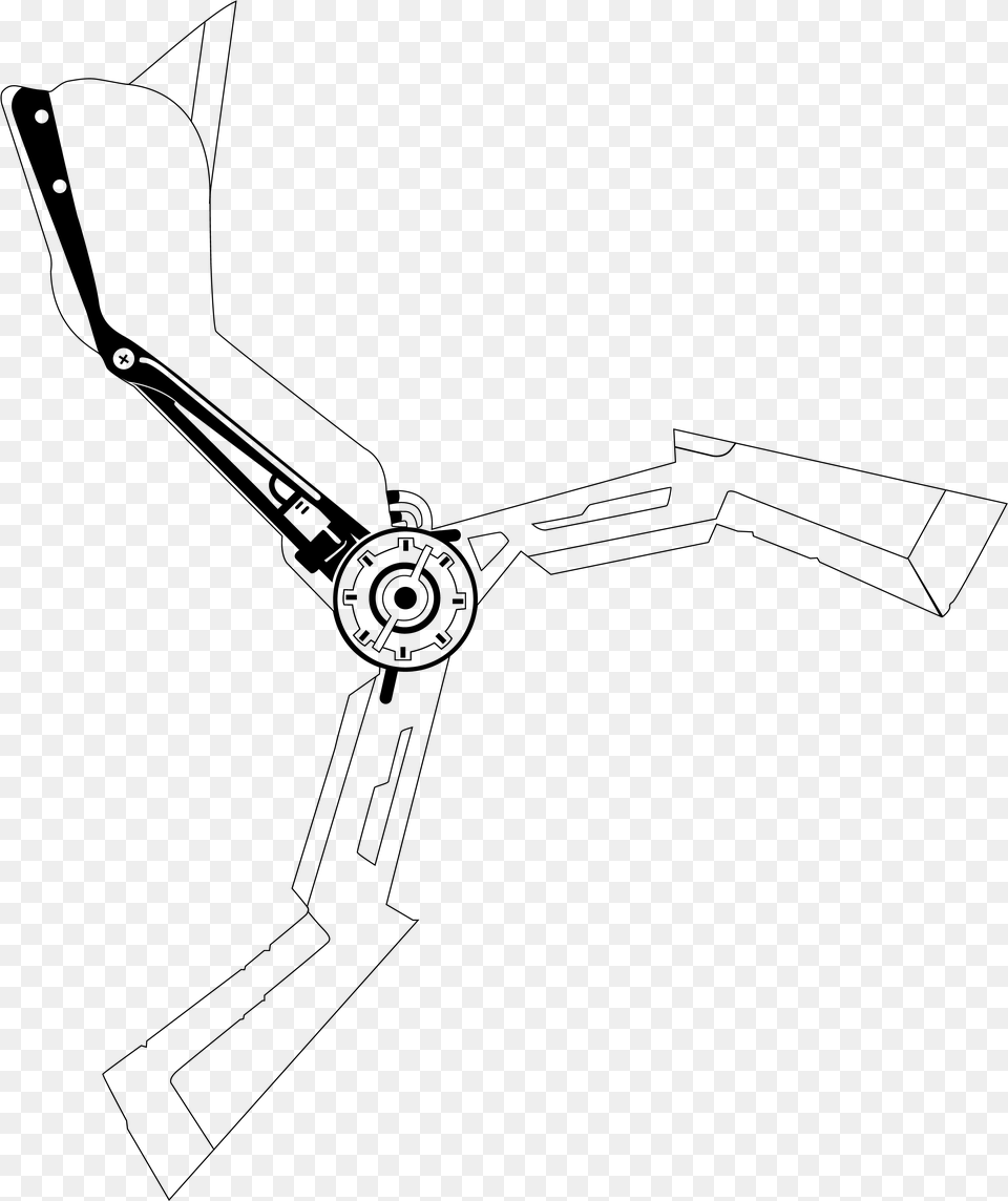 Rage Wingsticktemplate Technical Drawing, Gray Png Image