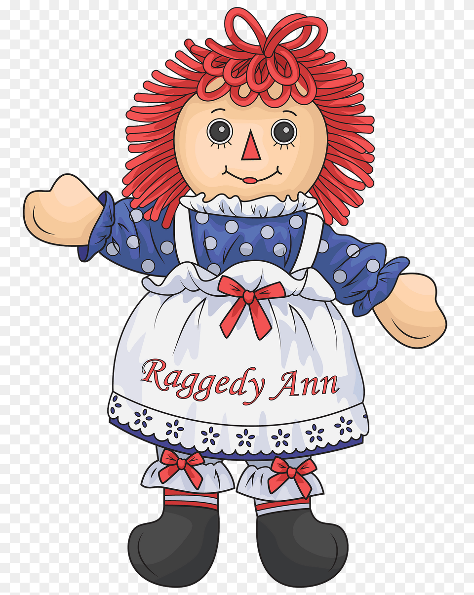 Raggedy Ann Doll Clipart, Face, Head, Person, Baby Png Image