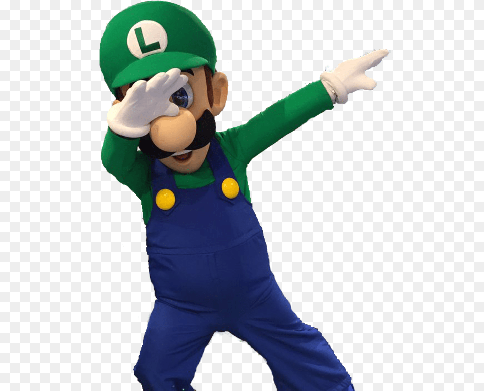 Ragingsilver Pokemmo Dabbing Luigi, Baby, Person, Clothing, Glove Free Png Download