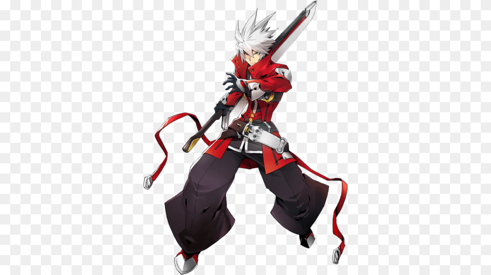 Ragna The Bloodedge Vs Team Rwby Blazblue Central Fiction Ps3 Game, Book, Comics, Publication, Sword Png Image