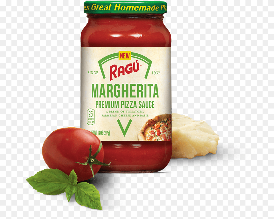 Ragu Margherita Premium Pizza Sauce, Food, Ketchup Png