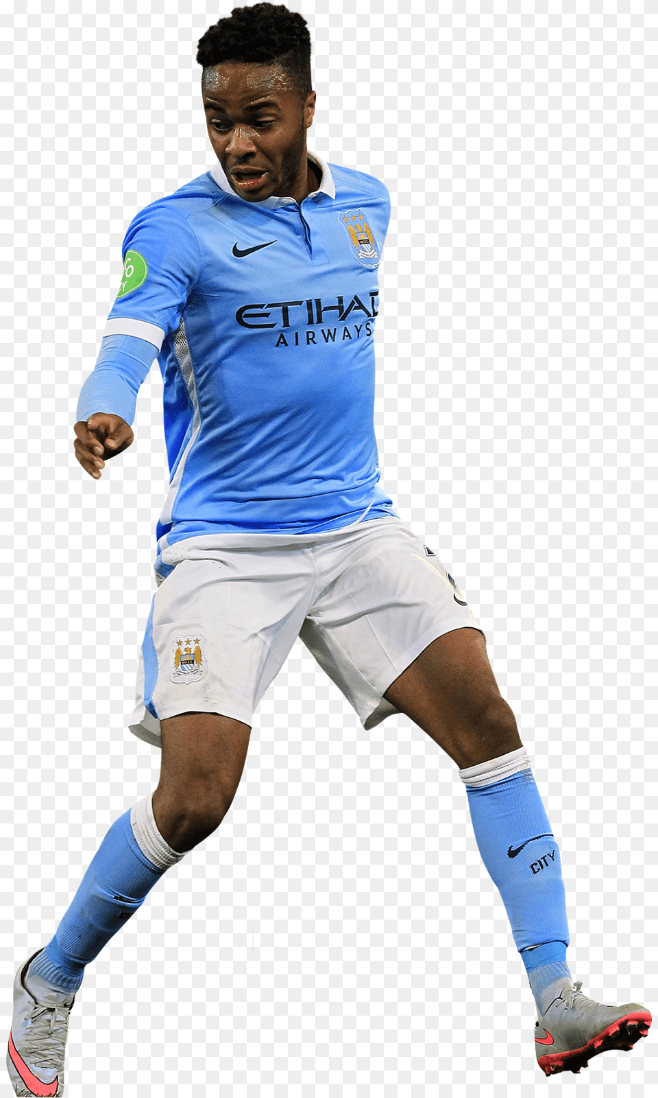 Raheem Sterling Man City, Shirt, Clothing, Adult, Person Free Png Download