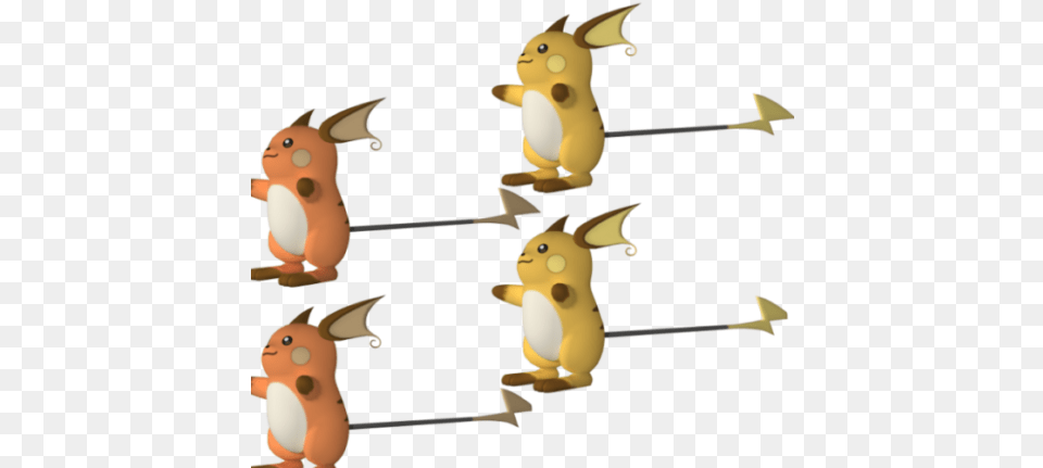 Raichu Pokemon Character 3d Model Cartoon, Animal Png Image