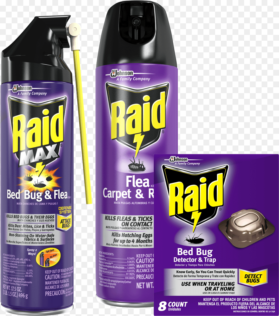 Raid Bed Bug Detector Amp, Can, Spray Can, Tin, Advertisement Free Png Download