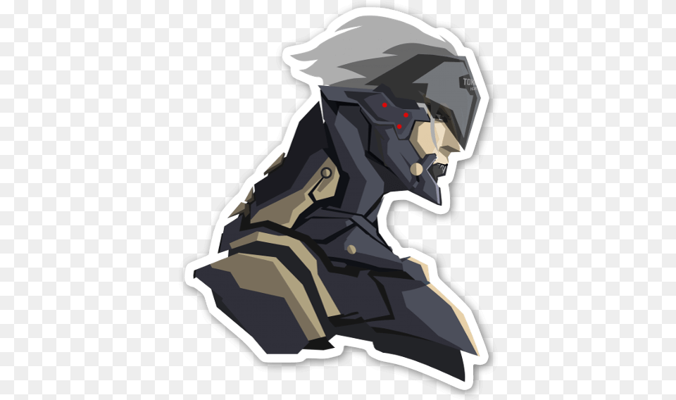 Raiden Stickerapp Illustration, Clothing, Hood, Bulldozer, Machine Free Png Download