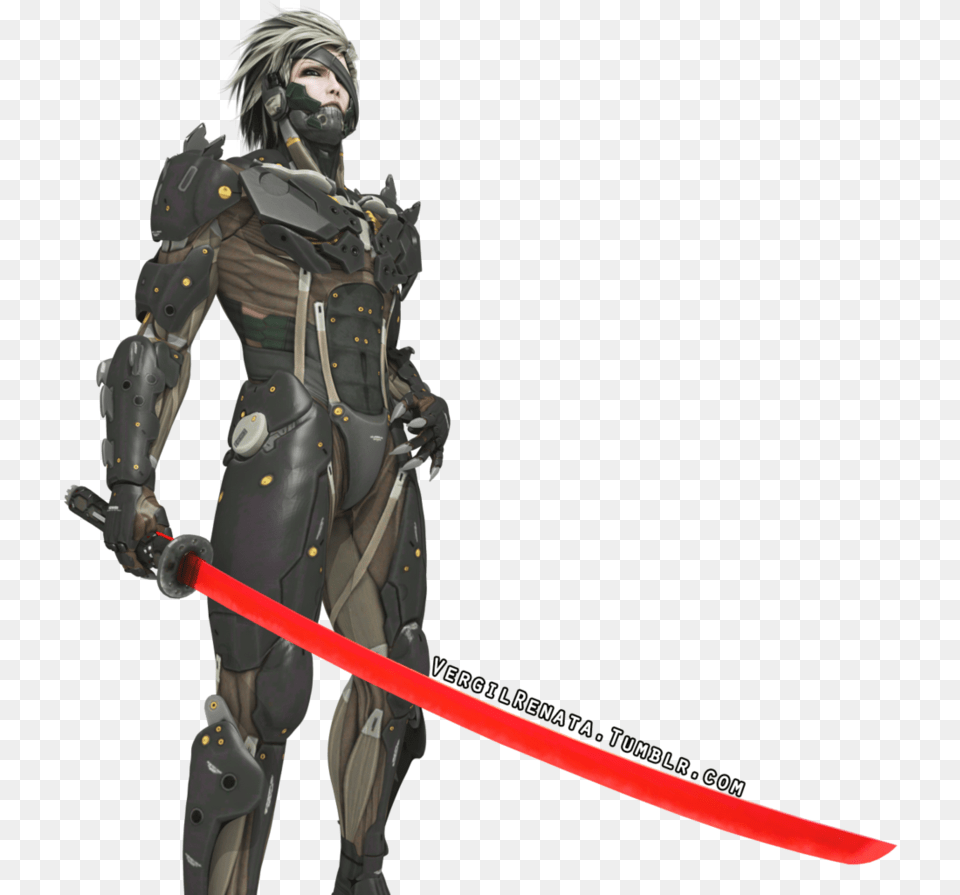 Raiden Transparent Sword Metal Gear Rising Revengeance Anime, Adult, Male, Man, Person Png