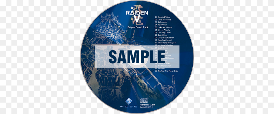 Raiden V Original Soundtrack Raiden V, Disk, Dvd Png Image