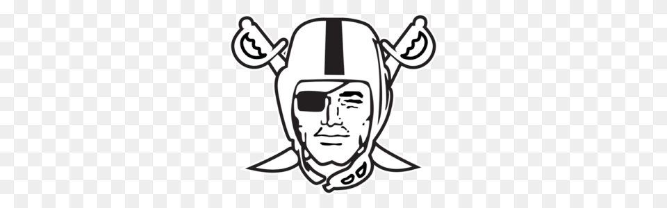 Raiders Logo, Stencil, Person, Head, Face Free Transparent Png