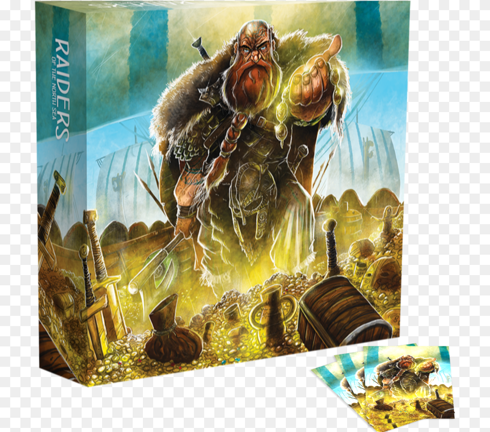 Raiders Of The North Sea Collectors Box U2014 Renegade Game Studios Skull Logo, Painting, Art, Animal, Monkey Free Png Download