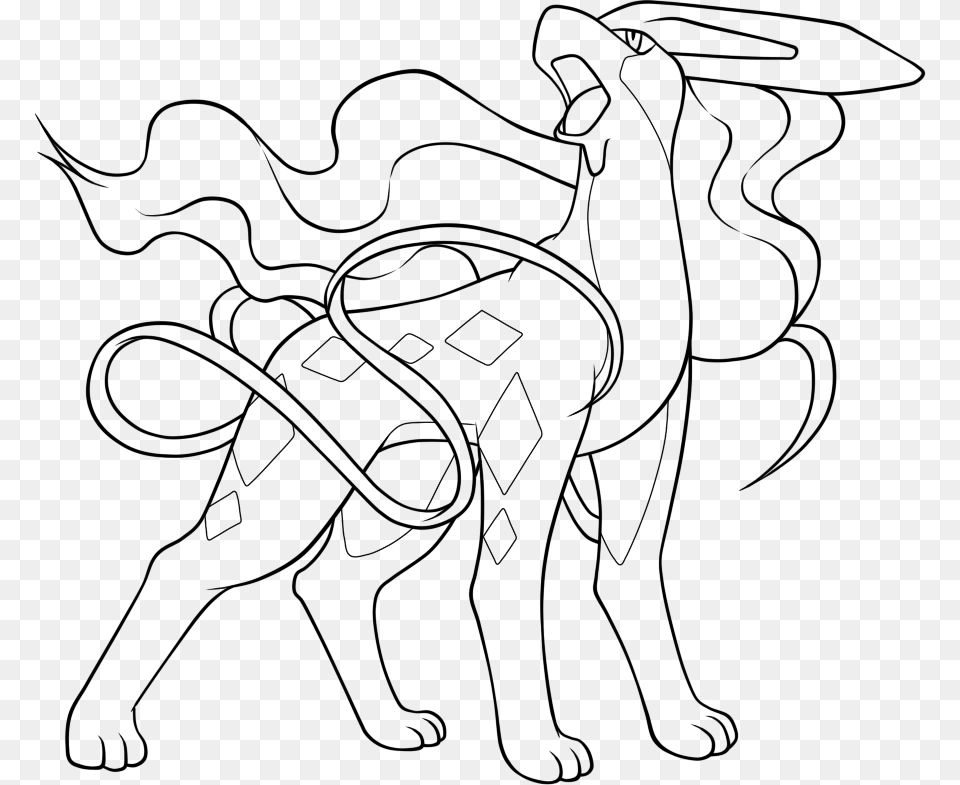 Raikou Coloring Pages Coloring Title Raikou Coloring Suicune Coloring Pages, Art, Drawing, Animal, Dinosaur Free Png Download