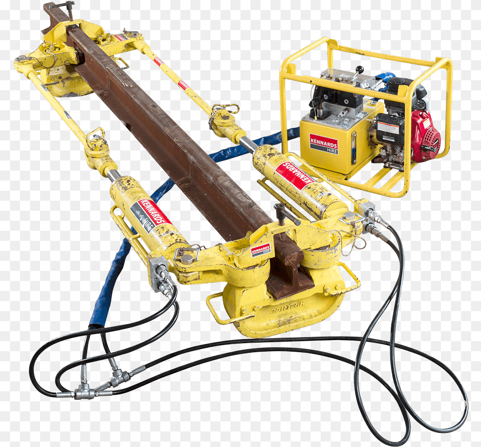 Rail 70t With Hydraulic Power Pack And Hand Pump Selected Robot, Machine, Bulldozer Png Image