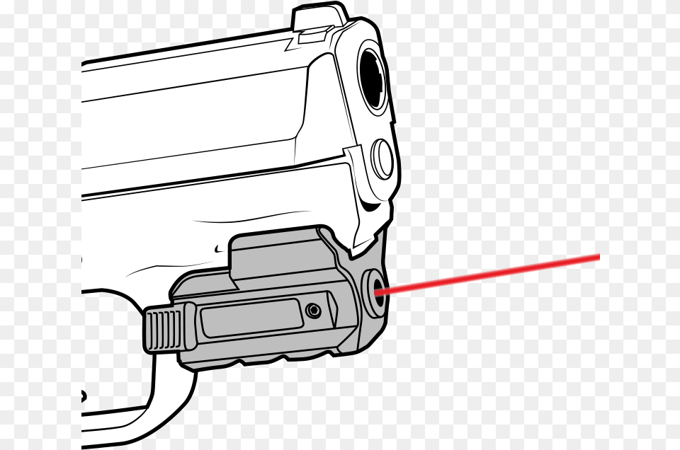 Rail Mounted Lasers Dot, Firearm, Gun, Handgun, Weapon Png
