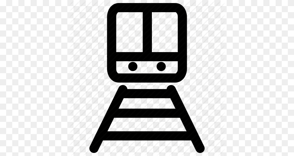 Rail Track Train Transportation Vehicle Icon, Architecture, Building, Fence, Furniture Png Image