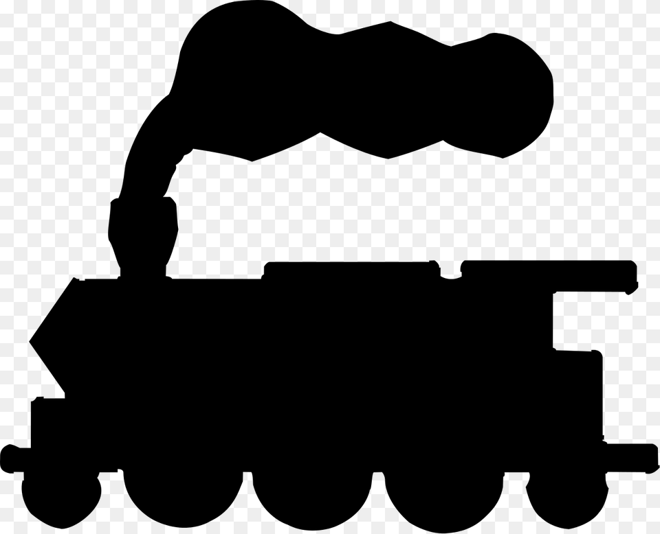 Rail Transport Train Tram Computer Icons Steam Locomotive Train Clipart, Gray Free Png Download