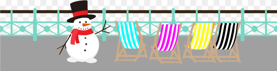 Railings And Cmyk Deckchairs Christmas Snowman Snowman, Nature, Outdoors, Winter, Chair Png
