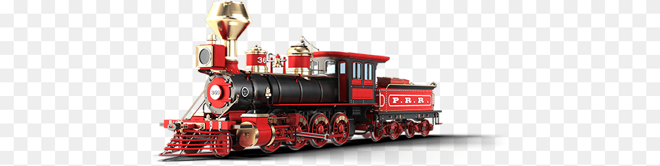 Railnation Trains 01 06 Red Kite Train Car Transparent Background, Engine, Locomotive, Machine, Motor Png Image