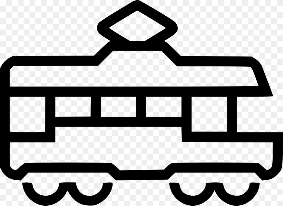 Railroad, Stencil, Transportation, Vehicle, Bulldozer Free Png Download