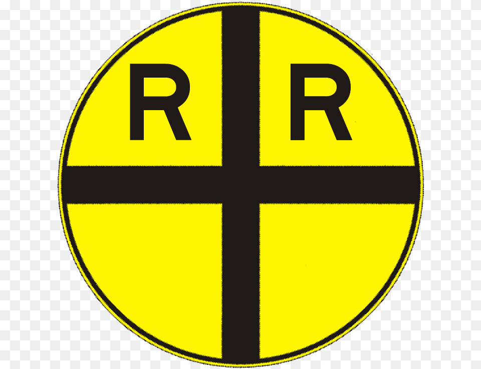 Railroad Advance Warning Signs, Sign, Symbol, Road Sign, Disk Free Png