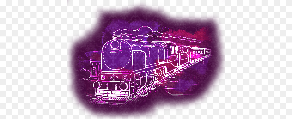 Railroad Car, Locomotive, Purple, Railway, Train Free Png Download