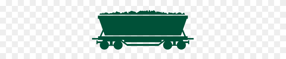 Railroad Clipart Cargo Train, Green, Blackboard Free Png