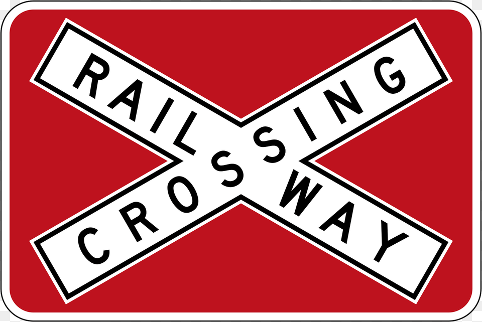 Railroad Crossbuck Sign In Australia Clipart, Symbol, Text, Scoreboard, Road Sign Free Png