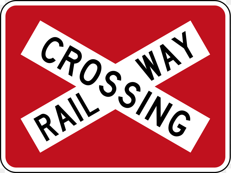 Railroad Crossbuck Sign In New Zealand Clipart, Symbol, Road Sign, Business Card, Paper Free Png