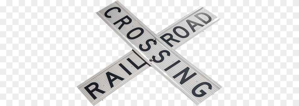 Railroad Crossing Symbol, Sign, Text Png Image