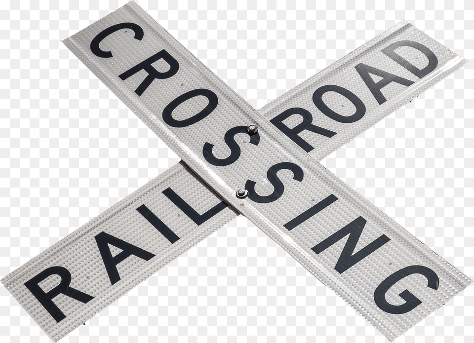 Railroad Crossing Symbol, Text, Sign, Number Free Transparent Png