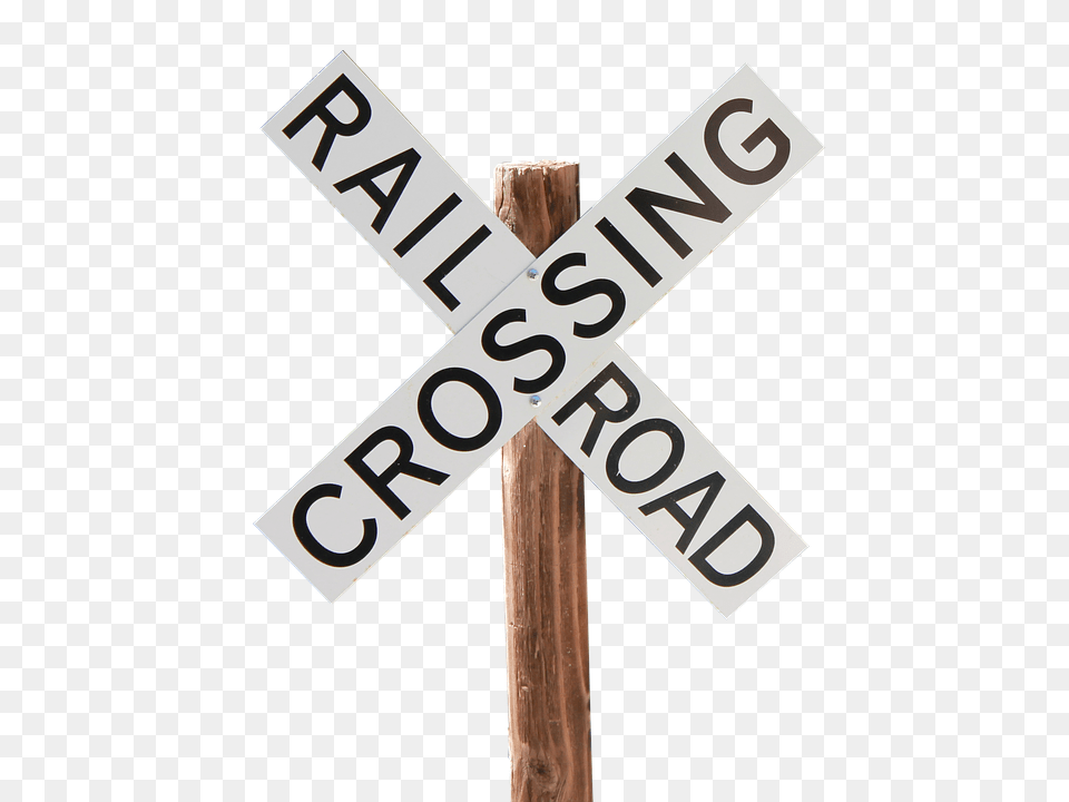 Railroad Crossing Sign Symbol, Road Sign, Cross, Scoreboard Free Png Download