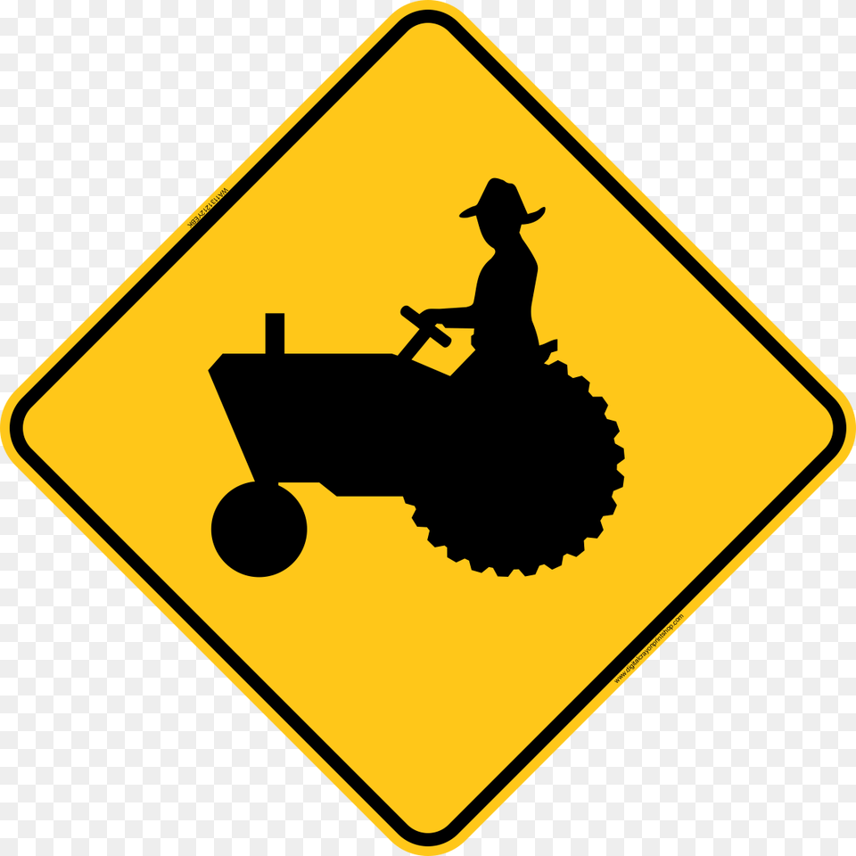 Railroad Crossing Sign Clipart Warning Tractor Sign, Symbol, Road Sign Png Image