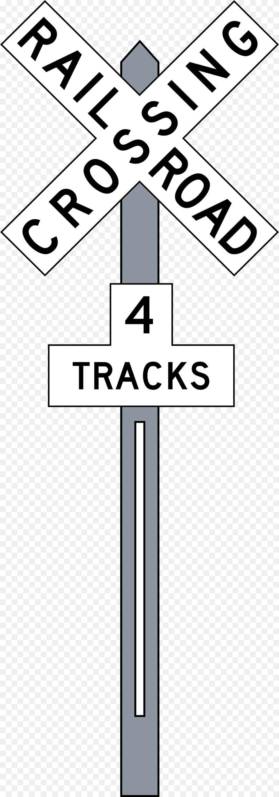 Railroad Crossing Sign Railroad Crossing Background, Symbol, Road Sign Free Transparent Png