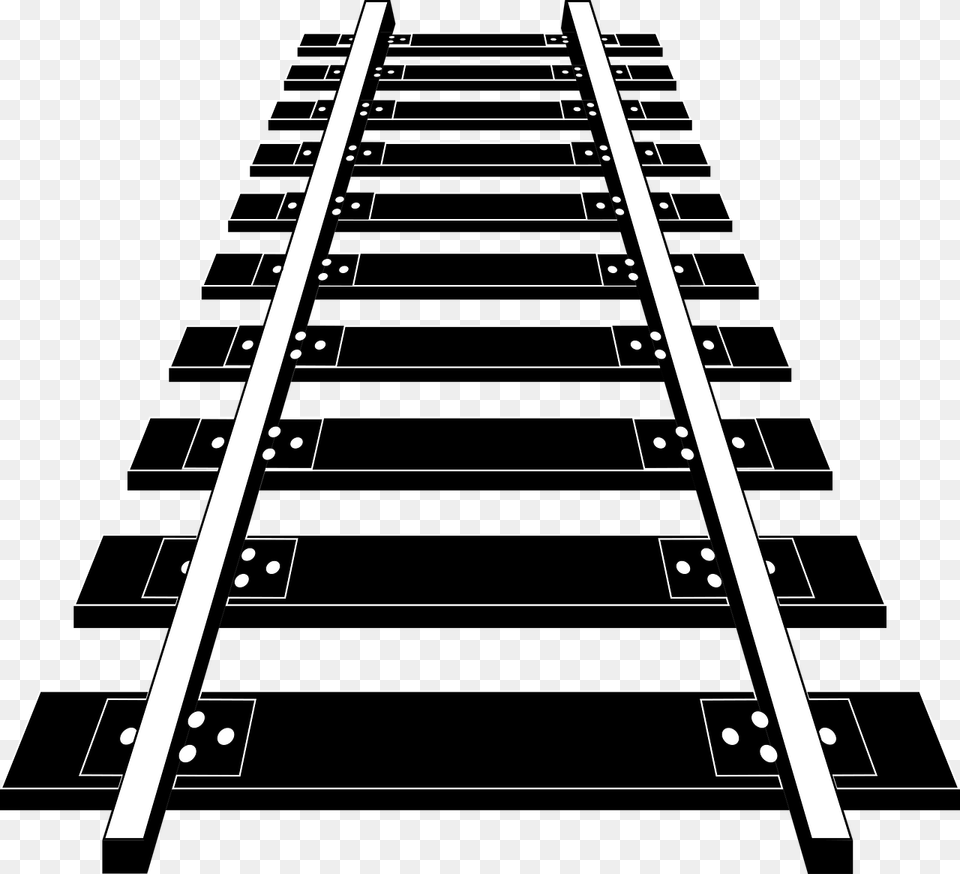 Railroad Tracks Clip Art, Railway, Transportation Png Image