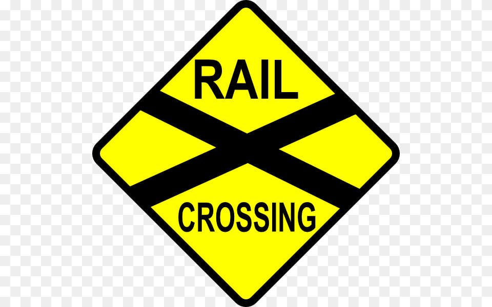 Railroad Tracks Clipart Clip Art, Sign, Symbol, Road Sign Free Png