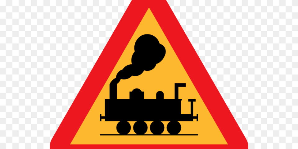 Railroad Tracks Clipart Train Signal Level Crossing Without Gates Sign, Symbol, Dynamite, Weapon, Road Sign Free Png Download