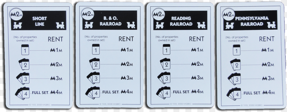 Railroads Clipart Monopoly Deal Cards Printable, Text, Symbol Free Png Download