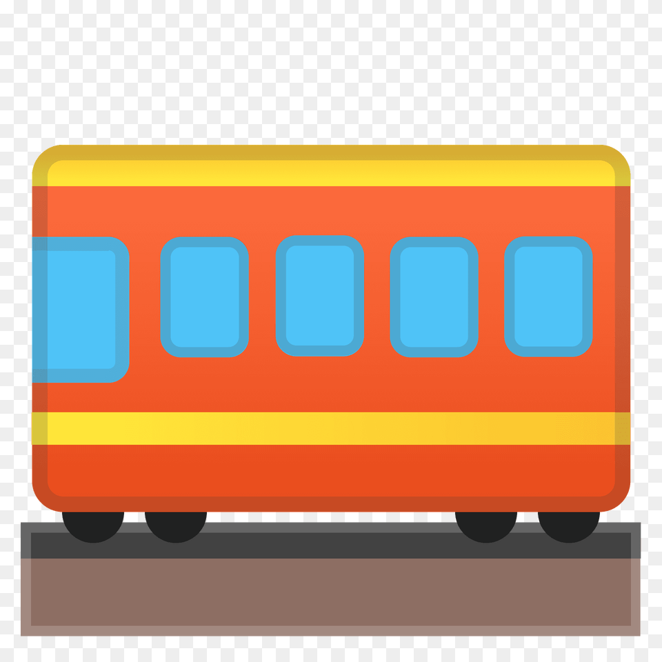 Railway Car Emoji Clipart, Passenger Car, Transportation, Vehicle, Machine Free Transparent Png