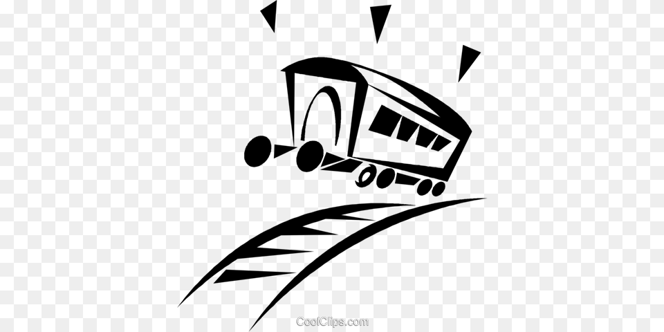 Railway Car On Train Tracks Royalty Vector Clip, Lawn Mower, Device, Tool, Grass Free Png Download