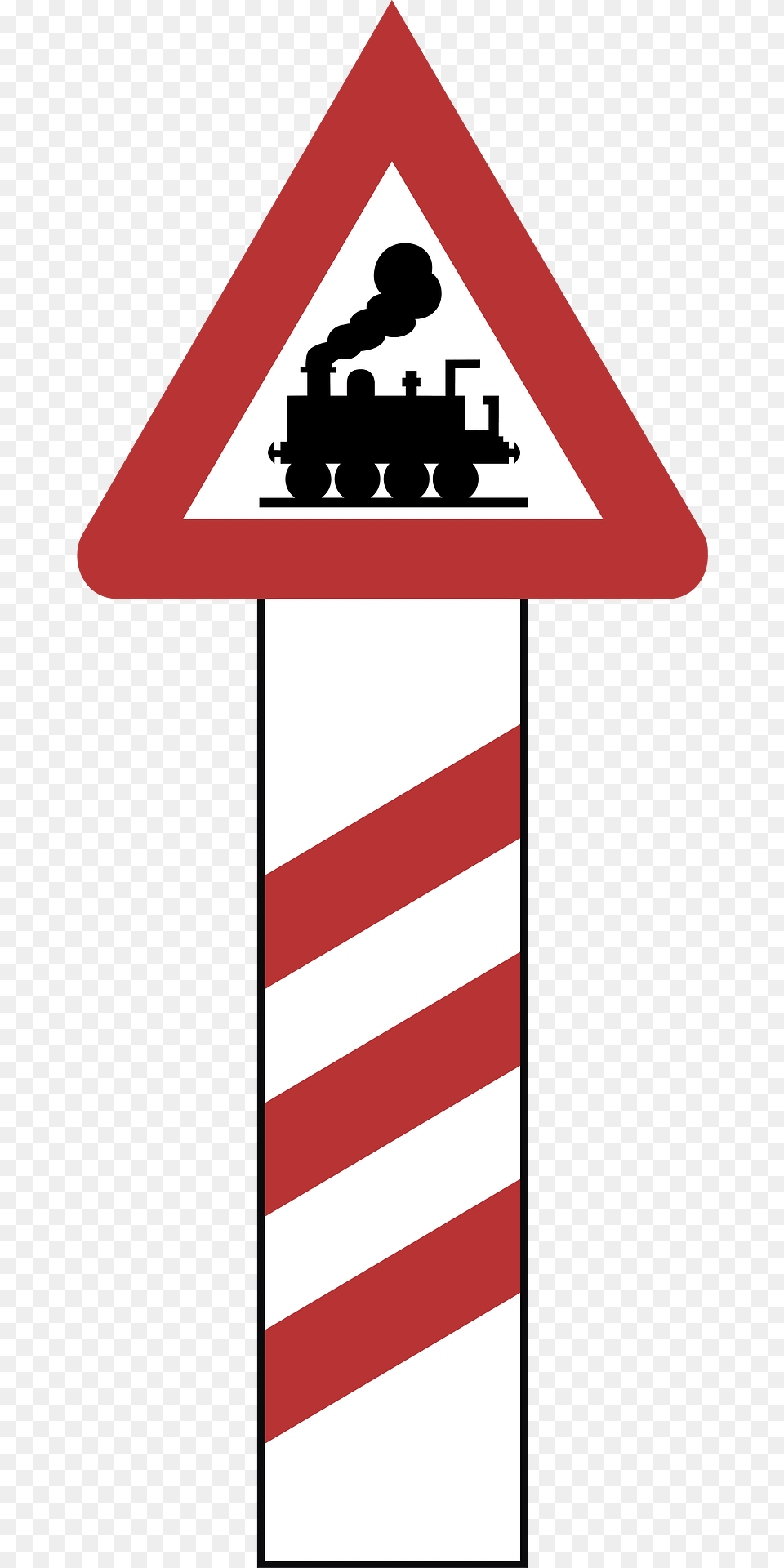 Railway Crossing Clipart, Sign, Symbol, Road Sign, Mailbox Free Png Download