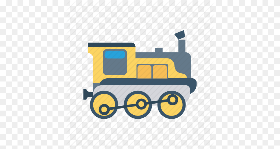 Railway Station Clipart Train Trip, Machine, Bulldozer Png Image