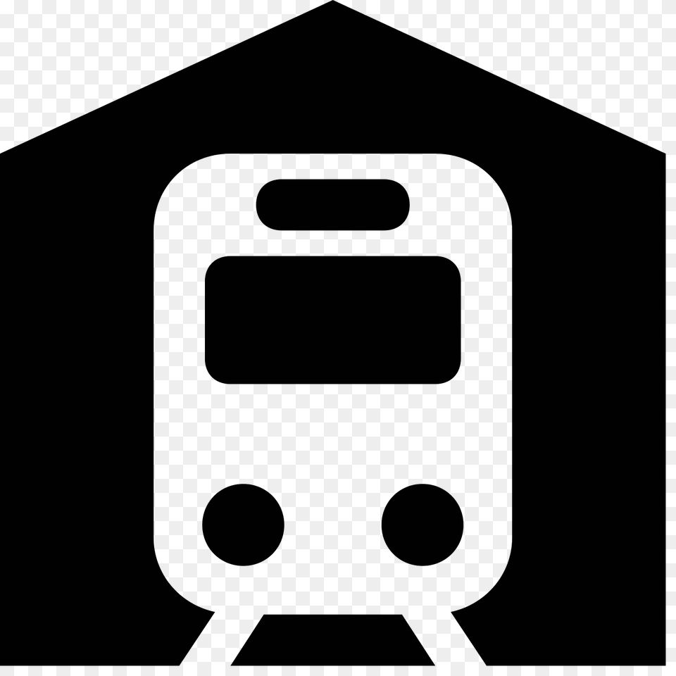 Railway Station Icon, Gray Free Png Download