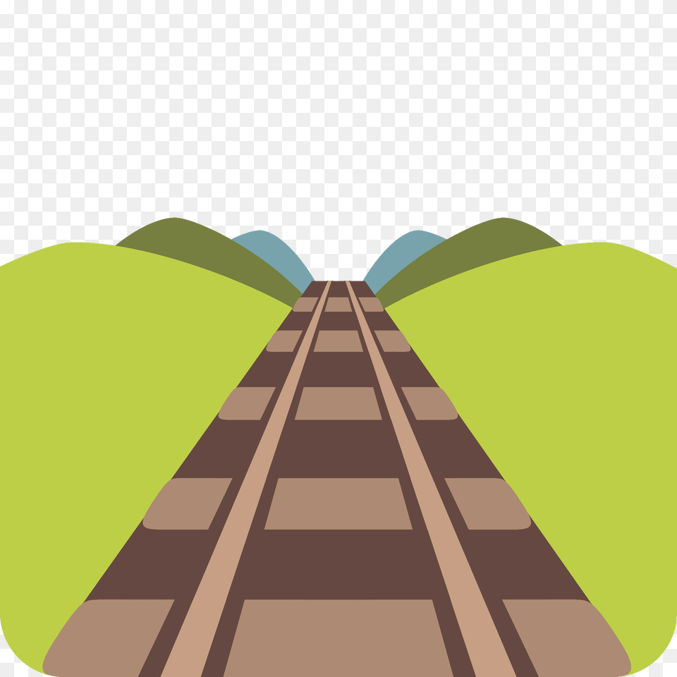 Railway Track Emoji Clipart, Transportation, Terminal, Train, Train Station Png