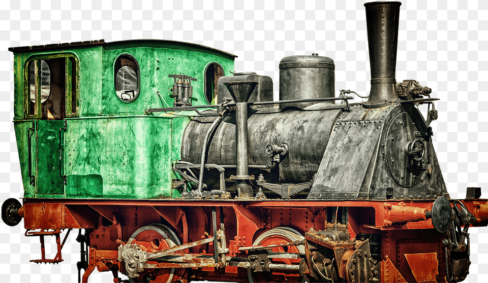Railwayold Pictures Photos Images Royalty Locomotive, Engine, Vehicle, Transportation, Train Free Png Download