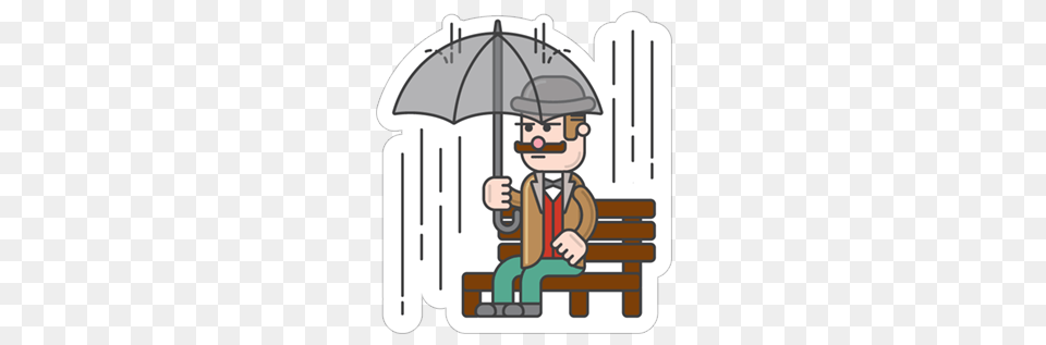 Rain, Furniture, Bench, Bus Stop, Outdoors Png