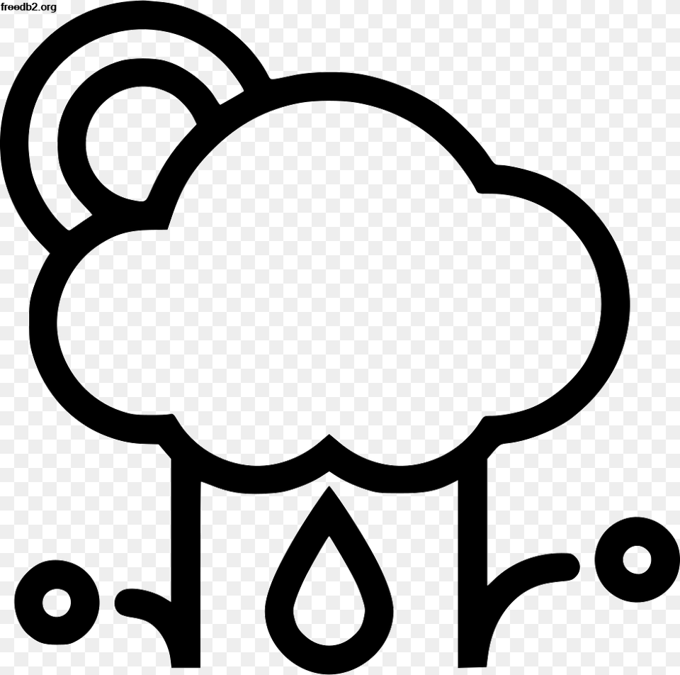 Rain And Snow Mixed Cloud Clip Art Snow Transprent, Silhouette, Sticker, Stencil, Electronics Png Image
