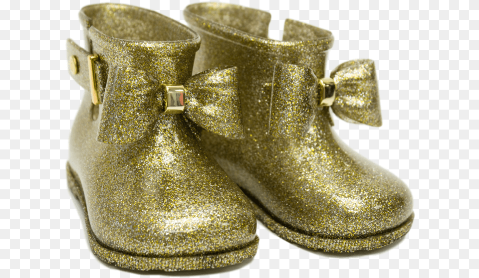 Rain Boot Gold Glitter, Clothing, Footwear, Shoe Png
