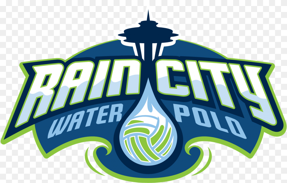 Rain City Water Polo Logo Water Polo, Light, Emblem, Symbol, Cutlery Png