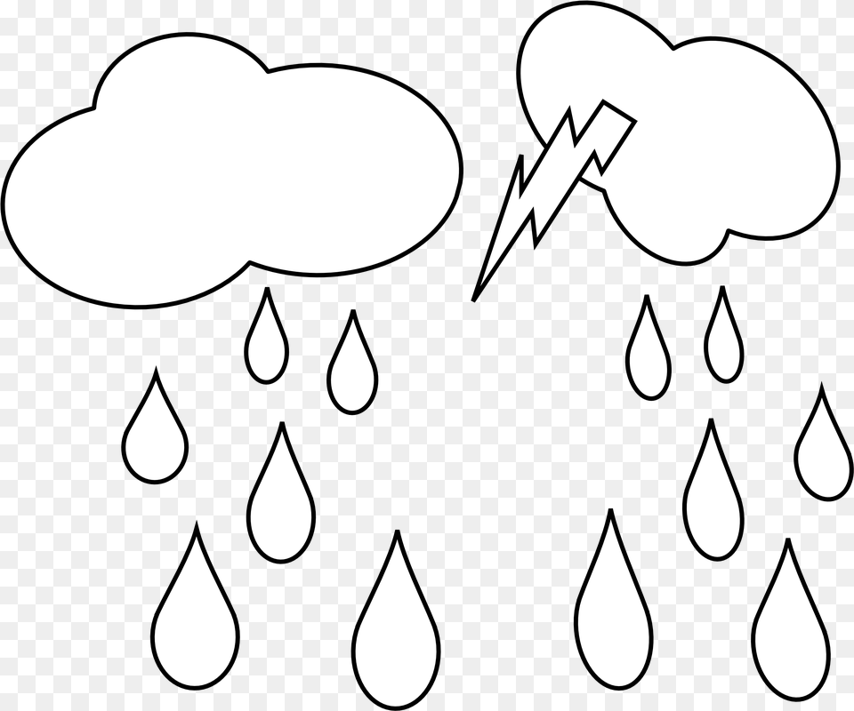 Rain Clipart Black Background Cloud With Rain In Black Background, Accessories, Stencil, Earring, Jewelry Free Transparent Png